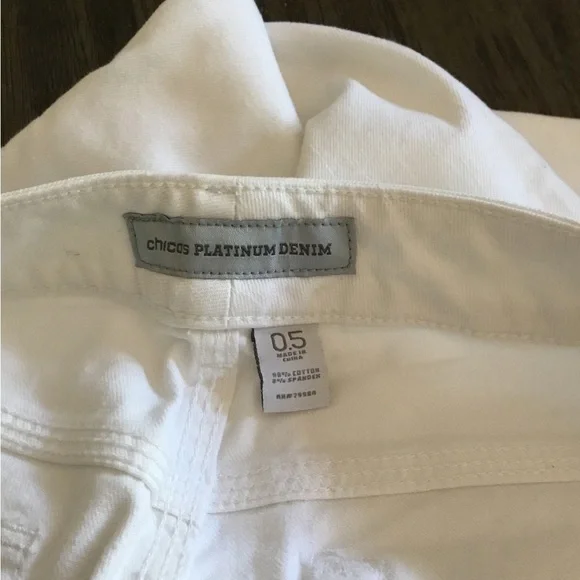 Chico's Platinum Denim in Crisp White - Picture 2 of 5